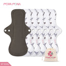 Mora Mona Menstrual Pads Breathable Women Feminine Panty Liner Sanitary Napkin Pad Reusable Washable Cloth 1/5 Pcs