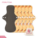 Mora Mona Menstrual Pads Breathable Women Feminine Panty Liner Sanitary Napkin Pad Reusable Washable Cloth 1/5 Pcs