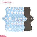 Mora Mona Menstrual Pads Breathable Women Feminine Panty Liner Sanitary Napkin Pad Reusable Washable Cloth 1/5 Pcs