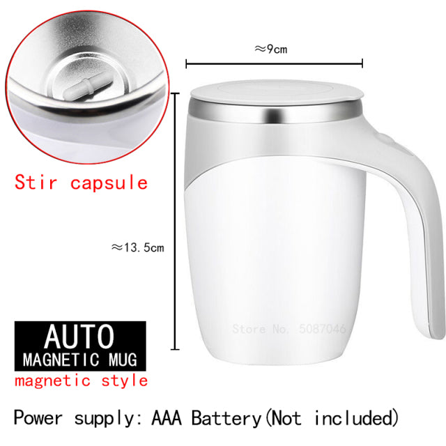 Neuer automatischer selbstrührender magnetischer Becher Kreativer Edelstahl-Kaffee-Milch-Mischbecher-Mixer Lazy Smart Mixer Thermal Cup