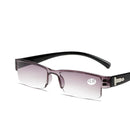 Korean Fashion Reading Glasses Men Women Clear Lens Half Frame Presbyopic Eyewear 1.0 1.5 2.0 2.5 3.0 3.5 4.0 for Reader