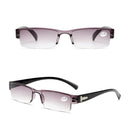 Korean Fashion Reading Glasses Men Women Clear Lens Half Frame Presbyopic Eyewear 1.0 1.5 2.0 2.5 3.0 3.5 4.0 for Reader