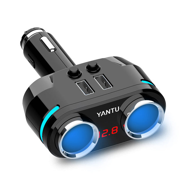 12V-24V Auto Zigarettenanzünder Splitter Stecker LED USB Ladegerät Stecker Adapter Port 3 Way Auto für Handy DVR Zubehör