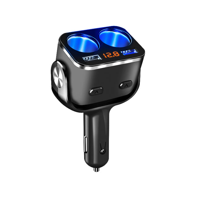 12V-24V Car Cigarette Lighter Socket Splitter Plug LED USB Charger Plug Adapter Port 3 Way Auto For Mobile Phone DVR Accessories