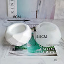 Round Cement Clay Candle Holder Molds Concrete Planter Silicone Flowerpot Container Mold Plaster Candle Cup Epoxy Resin Mould