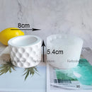 Round Cement Clay Candle Holder Molds Concrete Planter Silicone Flowerpot Container Mold Plaster Candle Cup Epoxy Resin Mould