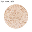 Tablero de péndulo de adivinación de madera de Altar tallado, estrella, sol, luna, corte láser, rebanada, Base de madera, posavasos, letrero de pared, decoración Hexagonal puntiaguda