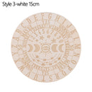 Tablero de péndulo de adivinación de madera de Altar tallado, estrella, sol, luna, corte láser, rebanada, Base de madera, posavasos, letrero de pared, decoración Hexagonal puntiaguda