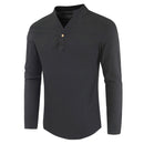 Men Plus Size Shirt Top Ancient Viking Embroidery Lace Up V Neck Long Sleeve Shirt Top For Men&