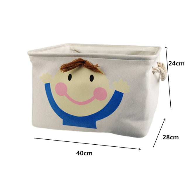 Niedlicher rosa faltbarer Wäschekorb für Kinder Spielzeug Buch Aufbewahrungskorb Kleinigkeiten Kleidung Organizer Aufbewahrungsbox Home Container Fässer