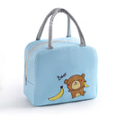 Portable Lunch Bag Lunch Box Thermal Insulated Canvas Tote Pouch Kids School Bento Portable Dinner Container Picnic Food Storage