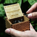 Wood Carving and Color Printing Music Box for Deautiful Wife, Daughter/Son Holiday Gift Christmas gift You Are My Sunshine Music