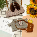 clothes for duck 30 cm lalafanfan duck toy doll accessories with headband bag sweater hat children&