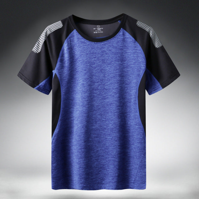 Camiseta deportiva de secado rápido para hombre 2022 de manga corta de verano informal de algodón de talla grande asiática M-5XL 6XL 7XL camisetas de gimnasio ropa