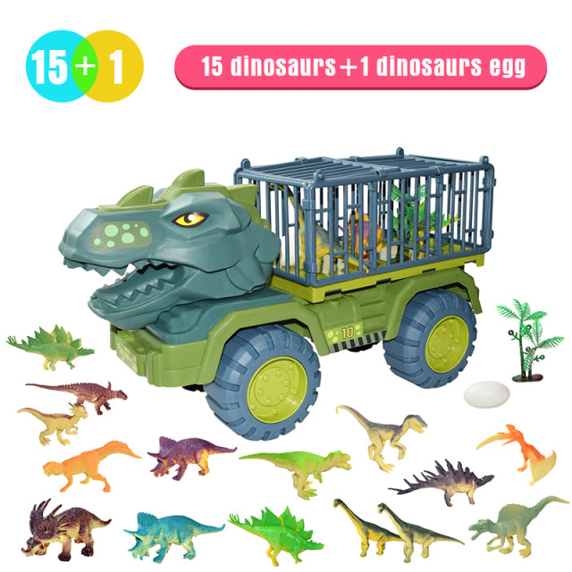 Auto Spielzeug Dinosaurier Transport Auto Dinosaurier Träger LKW Spielzeug Indominus Rex Jurassic World Dinosaurier Spielzeug Weihnachtsgeschenke für Kinder