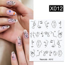 Harunouta 1 Sheet Water Decals Transfer Snake Fruit Flower Summer Alphabet Leaves Nail Art Manicure Stickers Decoration