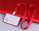 Fashion Card Cover Women Aluminum Alloy Work Name Card Holders Business Work Card ID Badge Lanyard Holder Metal Bags Case