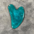 Guasha masaje cara Massag resina cera de abejas Gua Sha imitación Jade tablero acupuntura cuidado de los ojos SPA masajeador herramienta masaje rostro