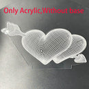 2022 Valentines Day Gift 3D Love Lamp Acrylic Bear Rose LED Night Light Kids Birthday Gift Rabbit Easter Deco Wedding Decoration