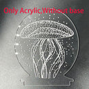 2022 Valentines Day Gift 3D Love Lamp Acrylic Bear Rose LED Night Light Kids Birthday Gift Rabbit Easter Deco Wedding Decoration