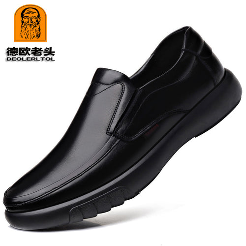 2022 Men's Genuine Leather+Microfiber Leathe shoes 38-47 Soft Anti-slip Rubber Loafers Man Casual Leather Shoes
