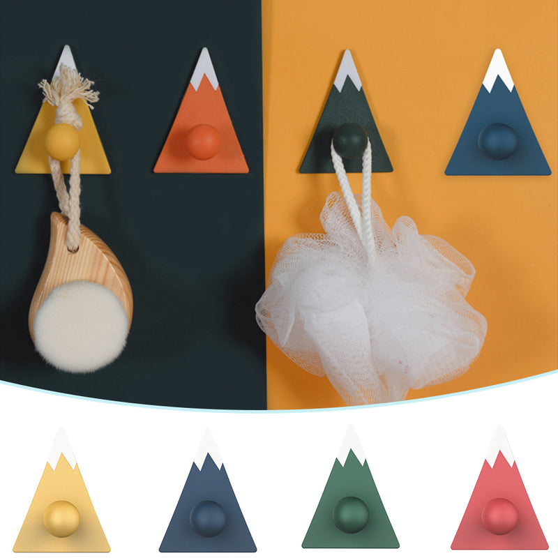 4 stücke Nordic Kleiderbügel Berg Form Wand Montiert Kleiderhaken Selbstklebende Haken Für Kleidung Kinderzimmer Dekorative Kleiderbügel