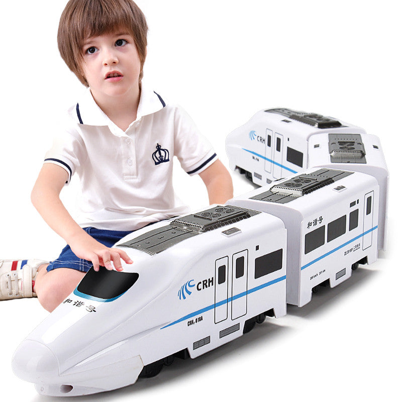 1: 8 Harmony Railcar Simulation Hochgeschwindigkeitszug Spielzeug für Jungen Electric Sound Light Train EMU Modell Puzzle Kind Auto Spielzeug