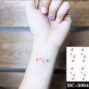 Waterproof Temporary Tattoo Stickere Black Hand Drawn Heart Design Body Art Fake Tattoo Flash Tattoo Wrist Ankle Female