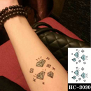 Waterproof Temporary Tattoo Stickere Black Hand Drawn Heart Design Body Art Fake Tattoo Flash Tattoo Wrist Ankle Female