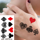 Waterproof Temporary Tattoo Stickere Black Hand Drawn Heart Design Body Art Fake Tattoo Flash Tattoo Wrist Ankle Female