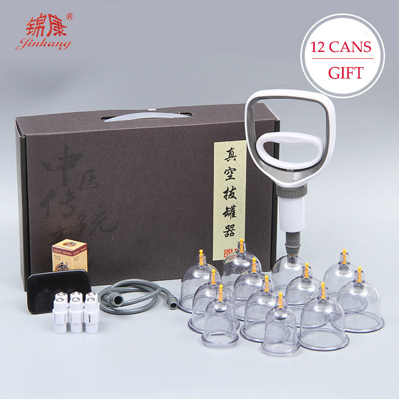 24 Cans Vacuum Cupping Massage Set  Chinese Medicine Physiotherapy Healthy Care Anti-Cellulite Suction Cups For Body Massager