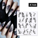 Harunouta 1 Sheet Water Decals Transfer Snake Fruit Flower Summer Alphabet Leaves Nail Art Manicure Stickers Decoration
