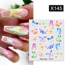 Harunouta 1 Sheet Water Decals Transfer Snake Fruit Flower Summer Alphabet Leaves Nail Art Manicure Stickers Decoration