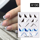 Harunouta 1 Sheet Water Decals Transfer Snake Fruit Flower Summer Alphabet Leaves Nail Art Manicure Stickers Decoration