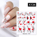 Harunouta 1 Sheet Water Decals Transfer Snake Fruit Flower Summer Alphabet Leaves Nail Art Manicure Stickers Decoration