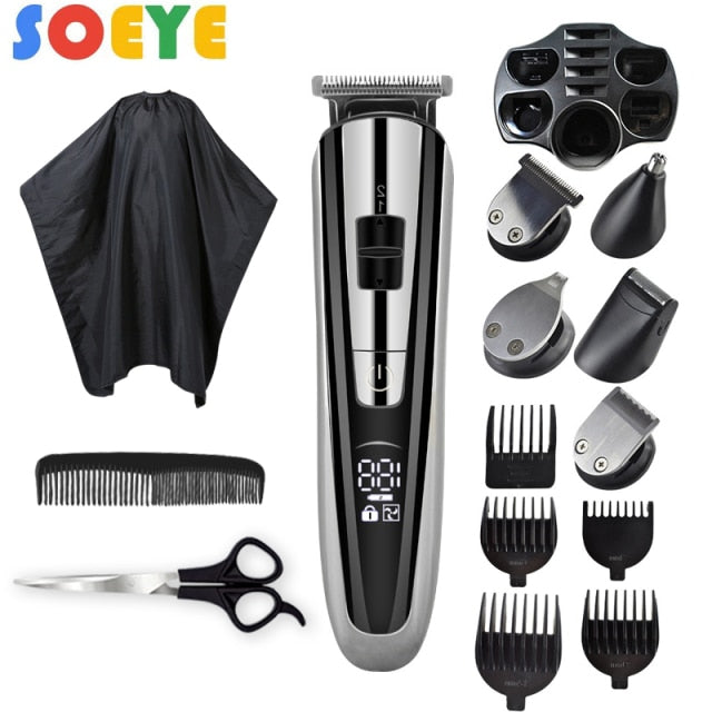 Elektrische Haarschneidemaschine Beauty Kit Haarschneider für Männer Elektrorasierer für Männer Rasierer Nasenschneider Kemei Haarschneidemaschine