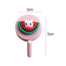 1pc Cute Wall Hooks Key Holder Door Hanging Plastic Self Adhesive Wall Hanger Cartoon Fruits Shape Hook For Kids Room Home Decor