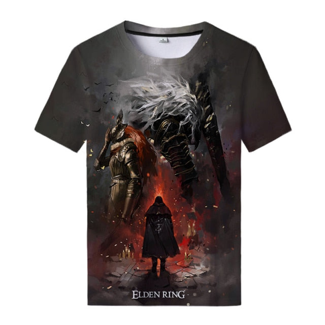 2022 Elden Ring T-Shirt Neues Spiel 3D-Druck Sport T-Shirt Sommer Harajuku Streetwear Hip Hop Cool Tops