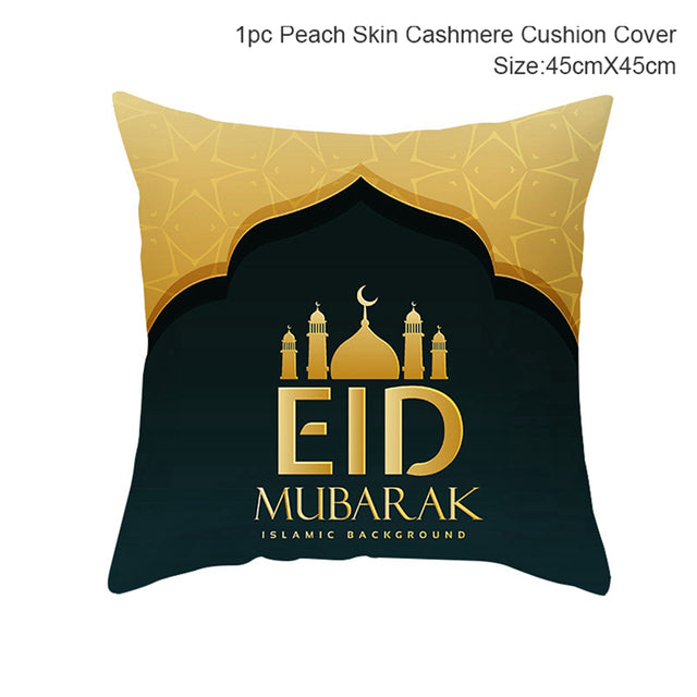 EID Mubarak Decor Kissenbezug Ramadan Dekorationen für Zuhause Islamisch Muslimisches Dekor Ramadan Kareem EID Al Adha Ramada Kissenbezug