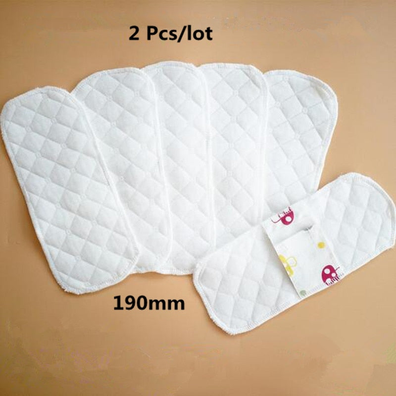 2Pcs 19cm Reusable Feminine Hygiene Pads Thin Menstrual Cloth Sanitary Pads Napkin Washable Sanitary Pads Panty Liners Women