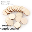 Diameter 1-10CM Natural Unfinished Round Wood Slices Circles Discs for DIY Craft kids Christmas Painting Toys Ornament Decor