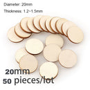 Diameter 1-10CM Natural Unfinished Round Wood Slices Circles Discs for DIY Craft kids Christmas Painting Toys Ornament Decor
