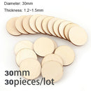 Diameter 1-10CM Natural Unfinished Round Wood Slices Circles Discs for DIY Craft kids Christmas Painting Toys Ornament Decor