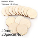 Diameter 1-10CM Natural Unfinished Round Wood Slices Circles Discs for DIY Craft kids Christmas Painting Toys Ornament Decor