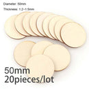 Diameter 1-10CM Natural Unfinished Round Wood Slices Circles Discs for DIY Craft kids Christmas Painting Toys Ornament Decor