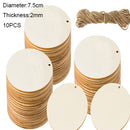 Diameter 1-10CM Natural Unfinished Round Wood Slices Circles Discs for DIY Craft kids Christmas Painting Toys Ornament Decor