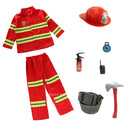 2022 Halloween Cosplay Kids Firefighter Uniform Children Sam Fireman Role Work Clothing Suit Boy Girl Performance Party Costumes