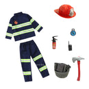 2022 Halloween Cosplay Kids Firefighter Uniform Children Sam Fireman Role Work Clothing Suit Boy Girl Performance Party Costumes