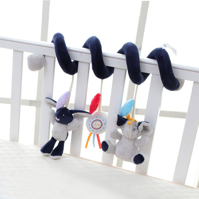 Toy Baby Stroller Comfort Stuffed Animal Rattle Crib Rattles Toys Gift Mobile Infant Stroller Toys For Baby Hanging Bed Bell Toy