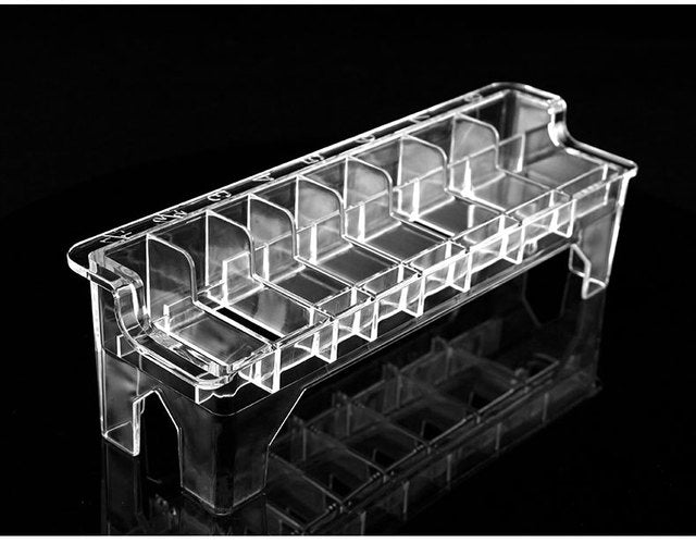 8 Grid Guide Limit Comb Storage Box Electric Hair Clipper Rack Holder Organizer Case Barber Salon Hairdressing Tools